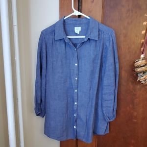 Signed Olsen linen top